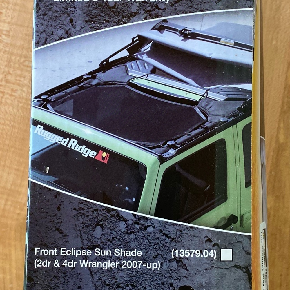 Rugged Ridge Front Eclipse Sun Shade for Jeep Wrangler